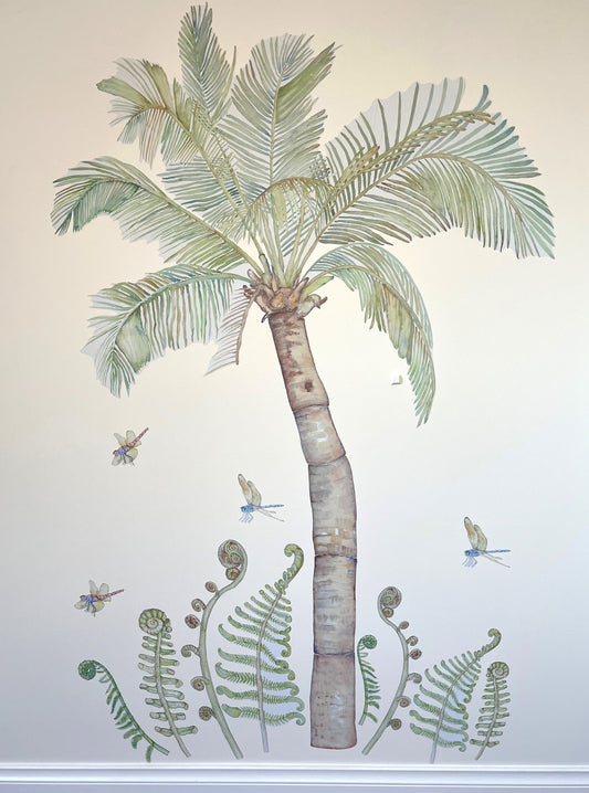 Palm tree decal
